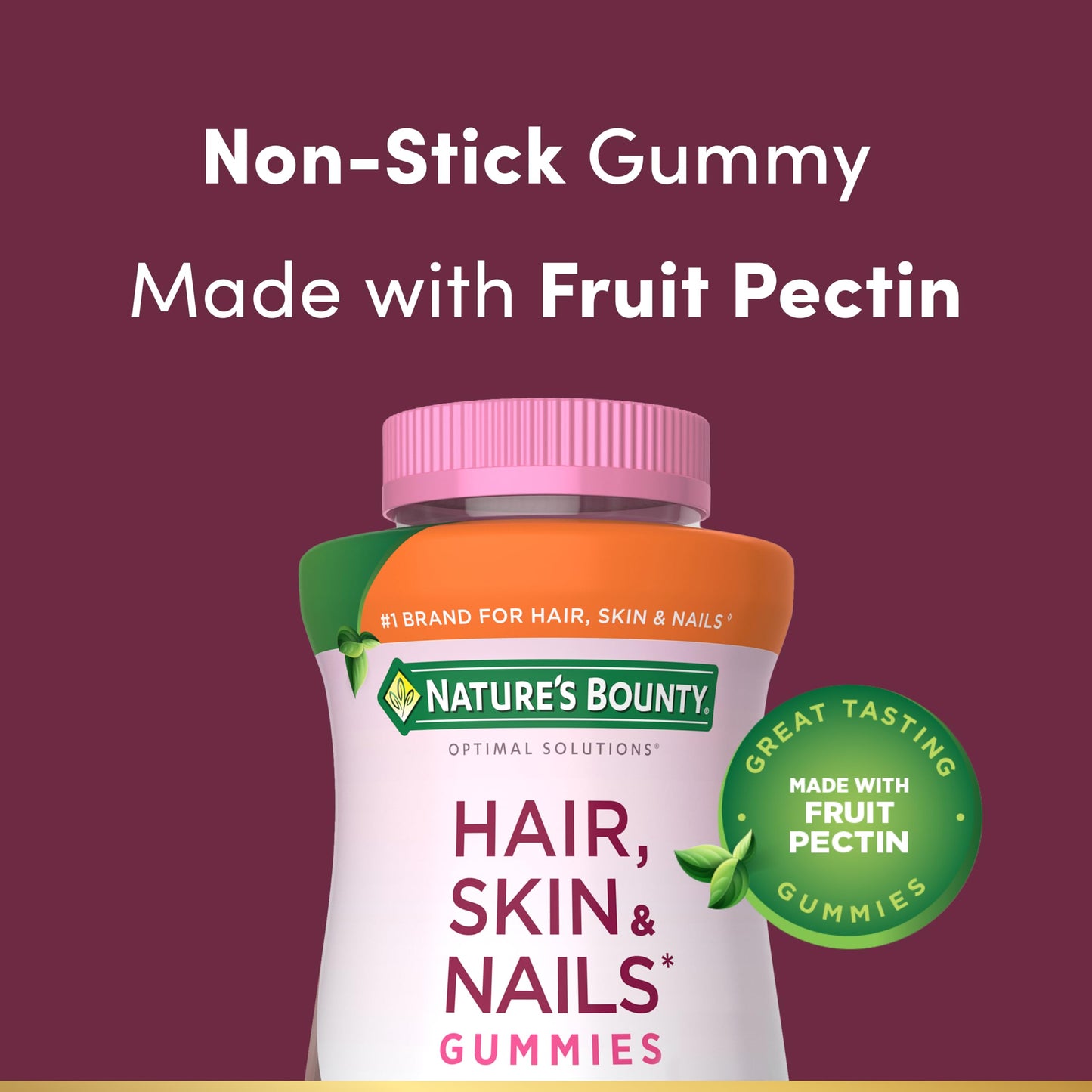 Dosis diaria de gomitas para cabello piel y uñas Nature's Bounty