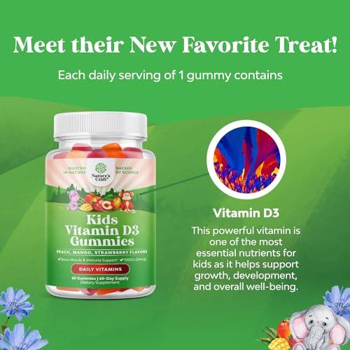 Envase lateral gominolas vitaminas niños Natures Craft
