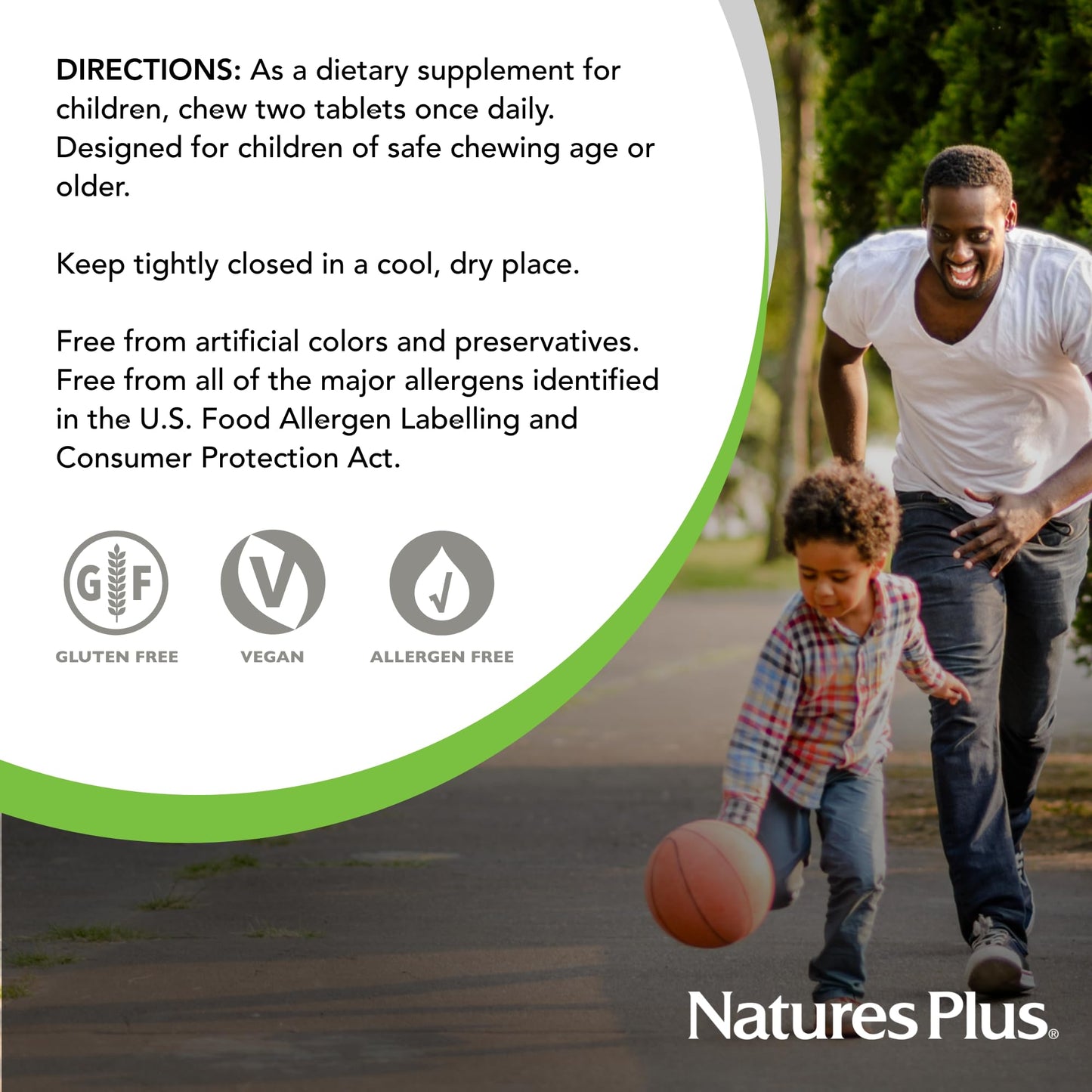 Natures Plus Animal Parade multivitaminas para niños en tabletas