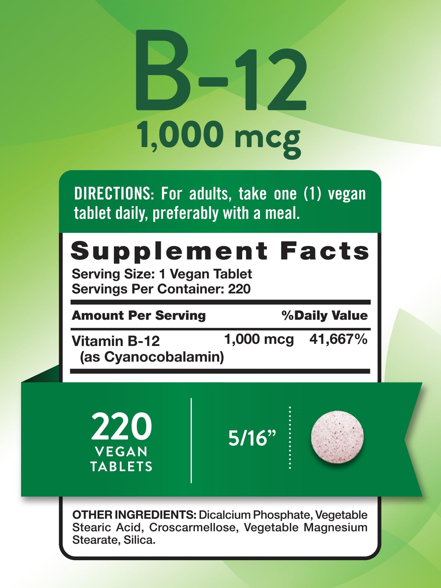 Tabletas vitamina b12 naturales sin gluten natures truth
