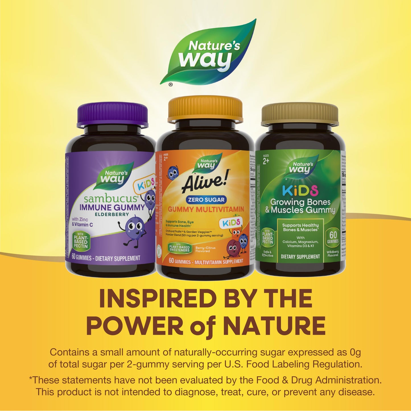 Suplemento gomoso para niños Nature's Way vitaminas naturales