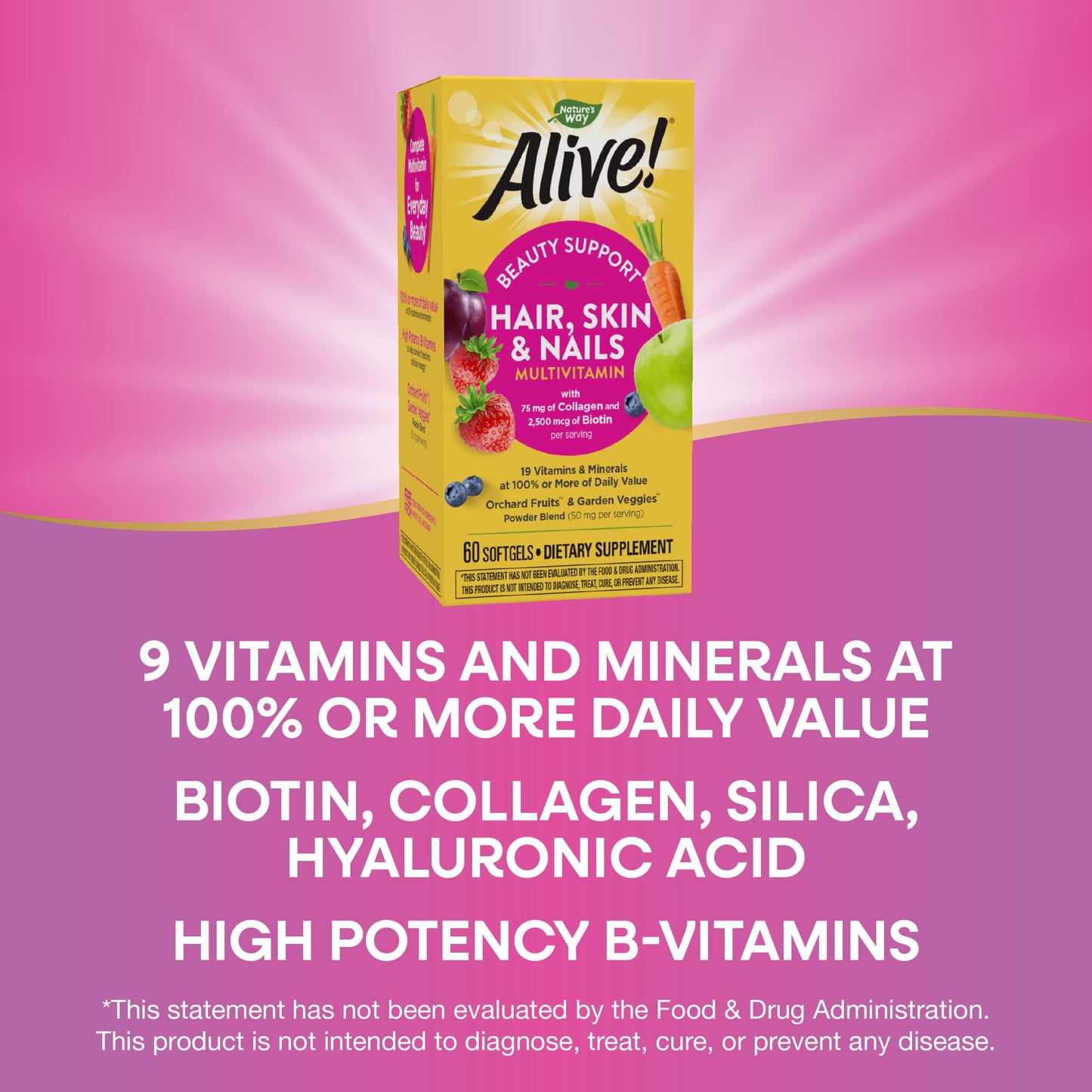 Nature's Way multivitamínico en caja amarilla