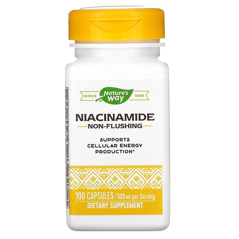 Nature's Way niacinamida 500 mg caja frontal