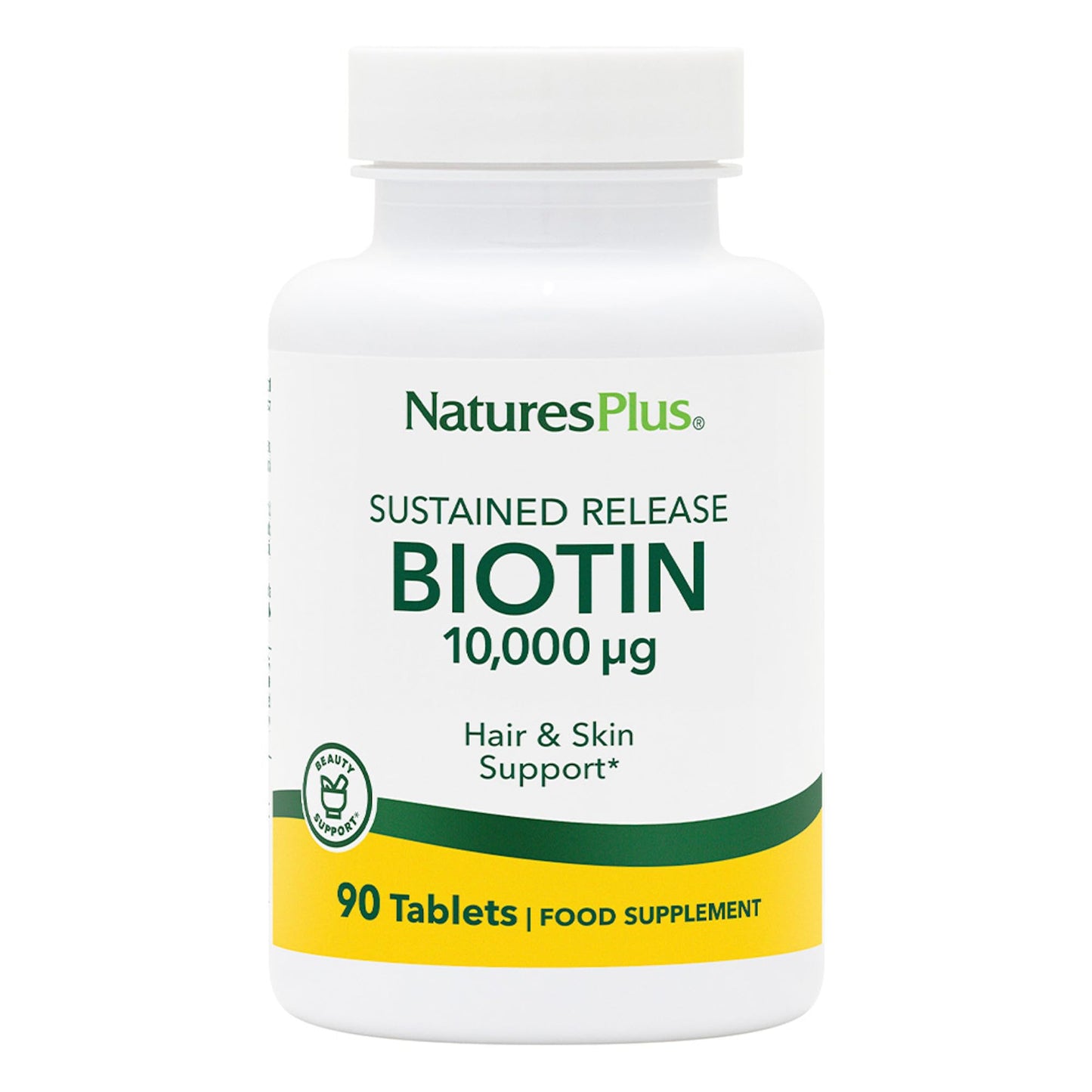 NaturesPlus biotina liberación prolongada 90 tabletas sin gluten