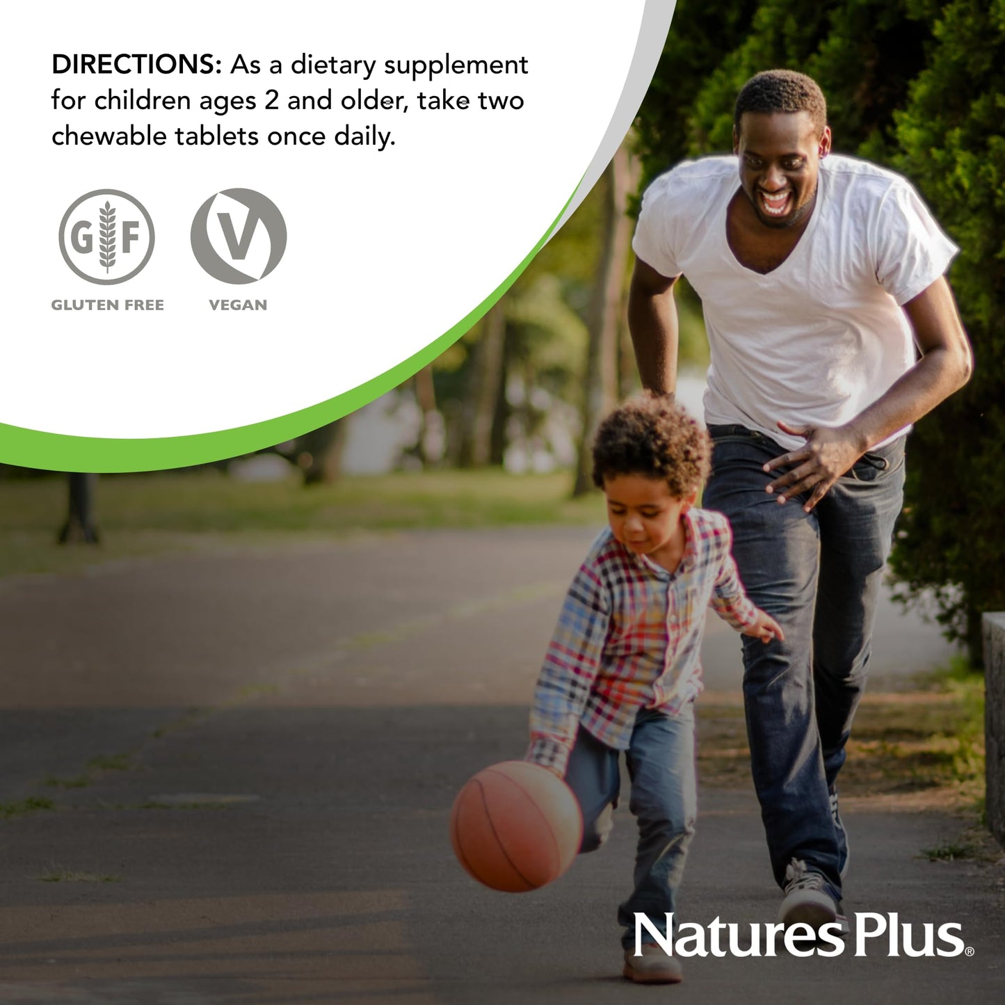 NaturesPlus suplemento infantil vegano y sin gluten