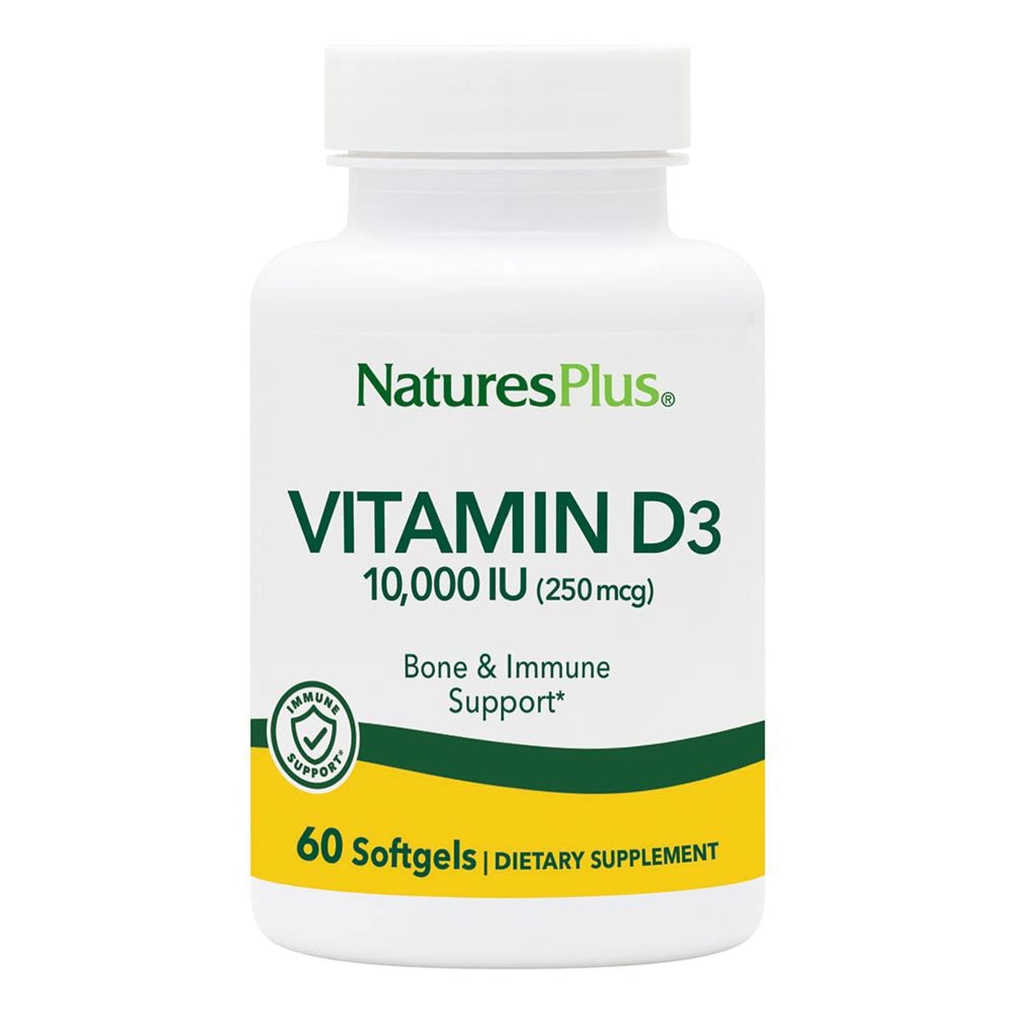 NaturesPlus suplemento vitamina d3 10000 ui cápsulas blandas