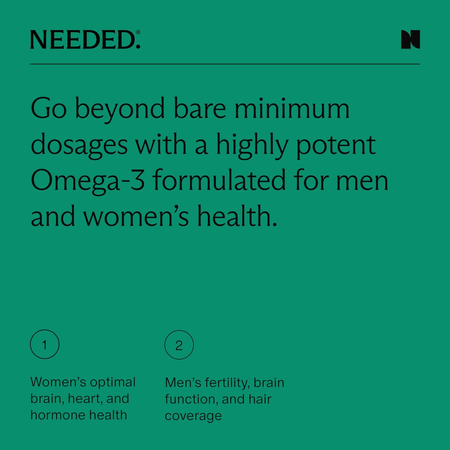 Needed Omega-3 suplemento vegetal para pregnant y postparto