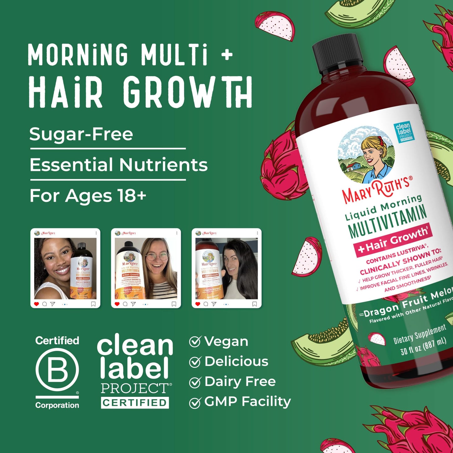 Negocio liderado por mujeres MaryRuth Organics.