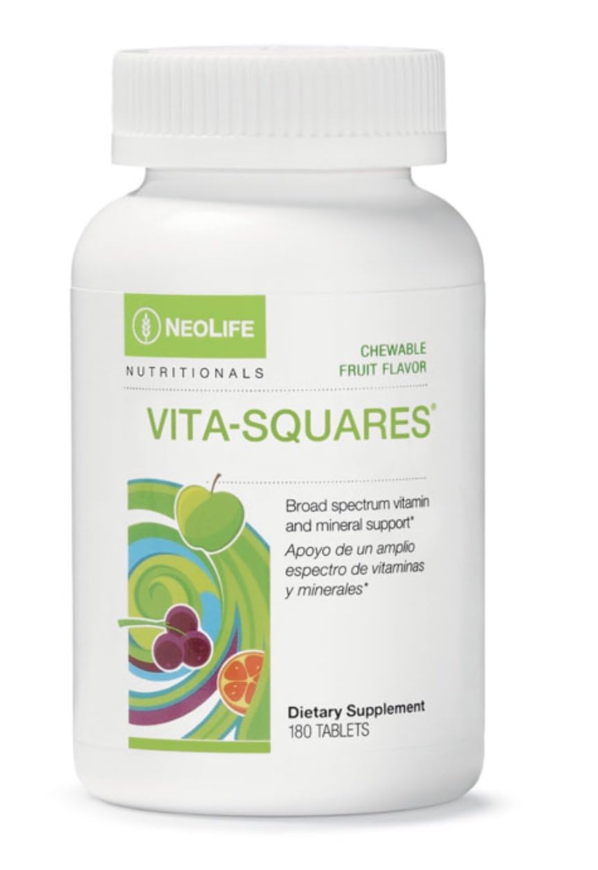 Neo Life Vita-Squares multivitaminas para niños sabor baya cítrico