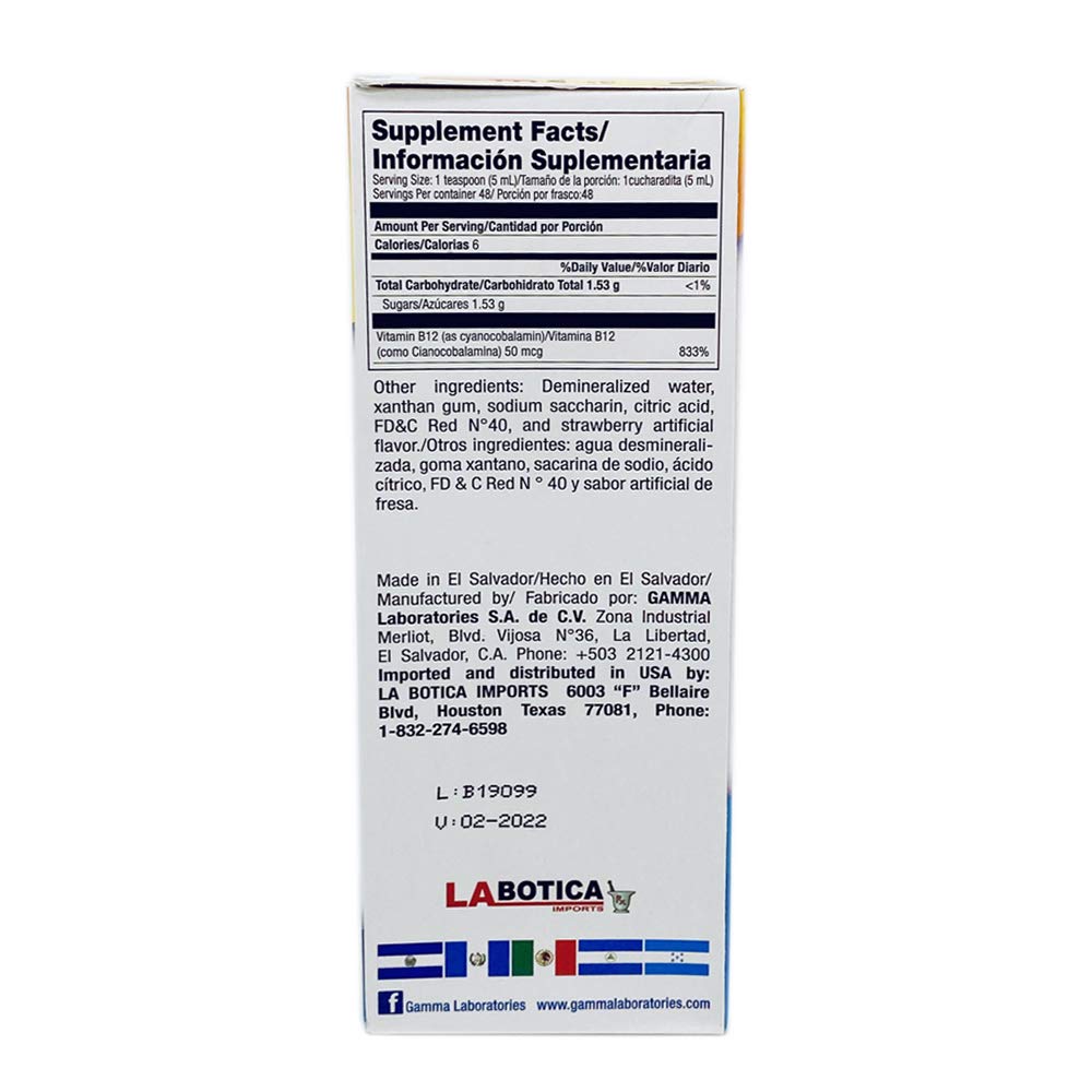 Neuro vital b12 jarabe suplemento vitaminas energía