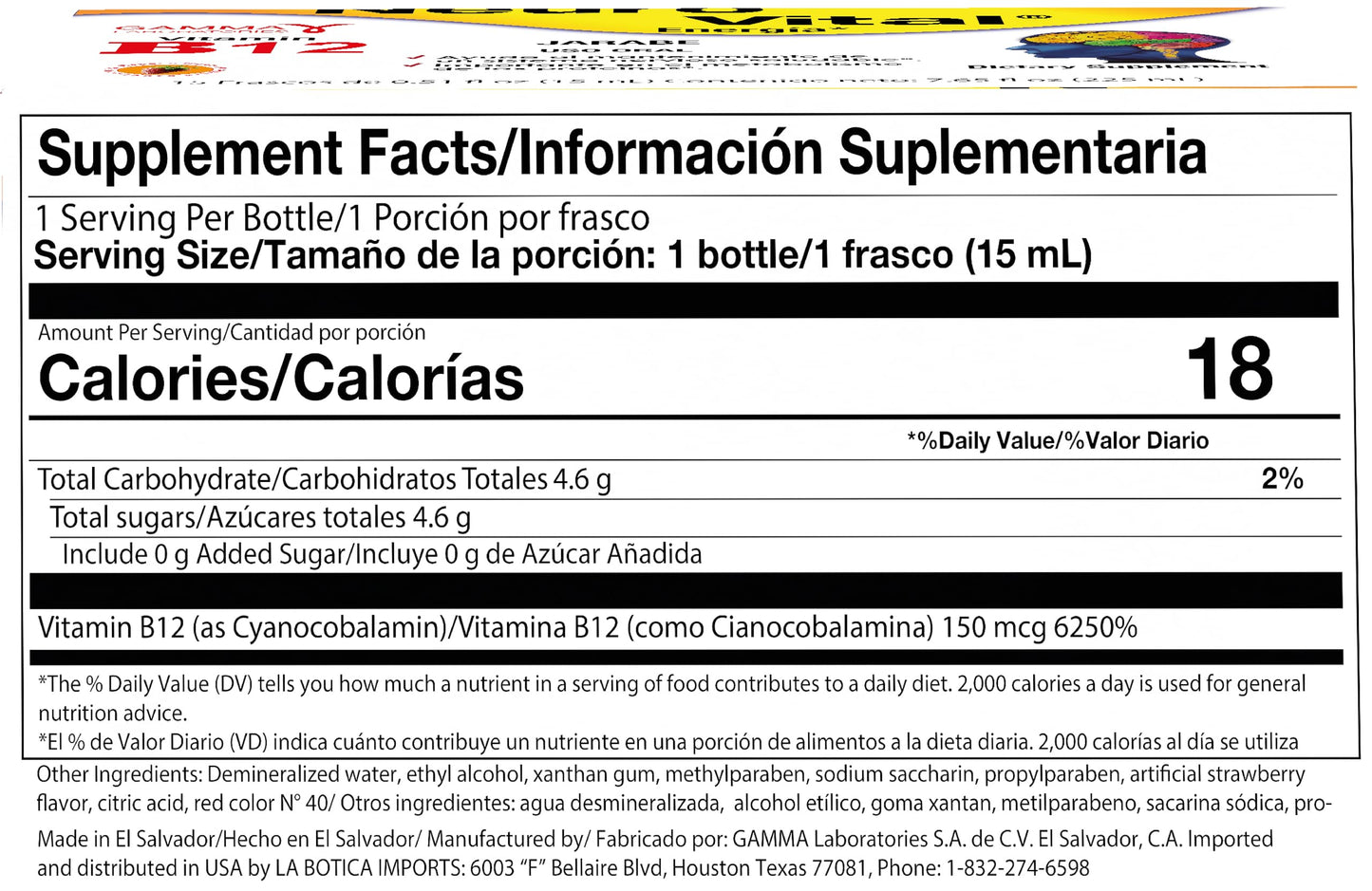 Neuro Vital con vitaminas B para nervios