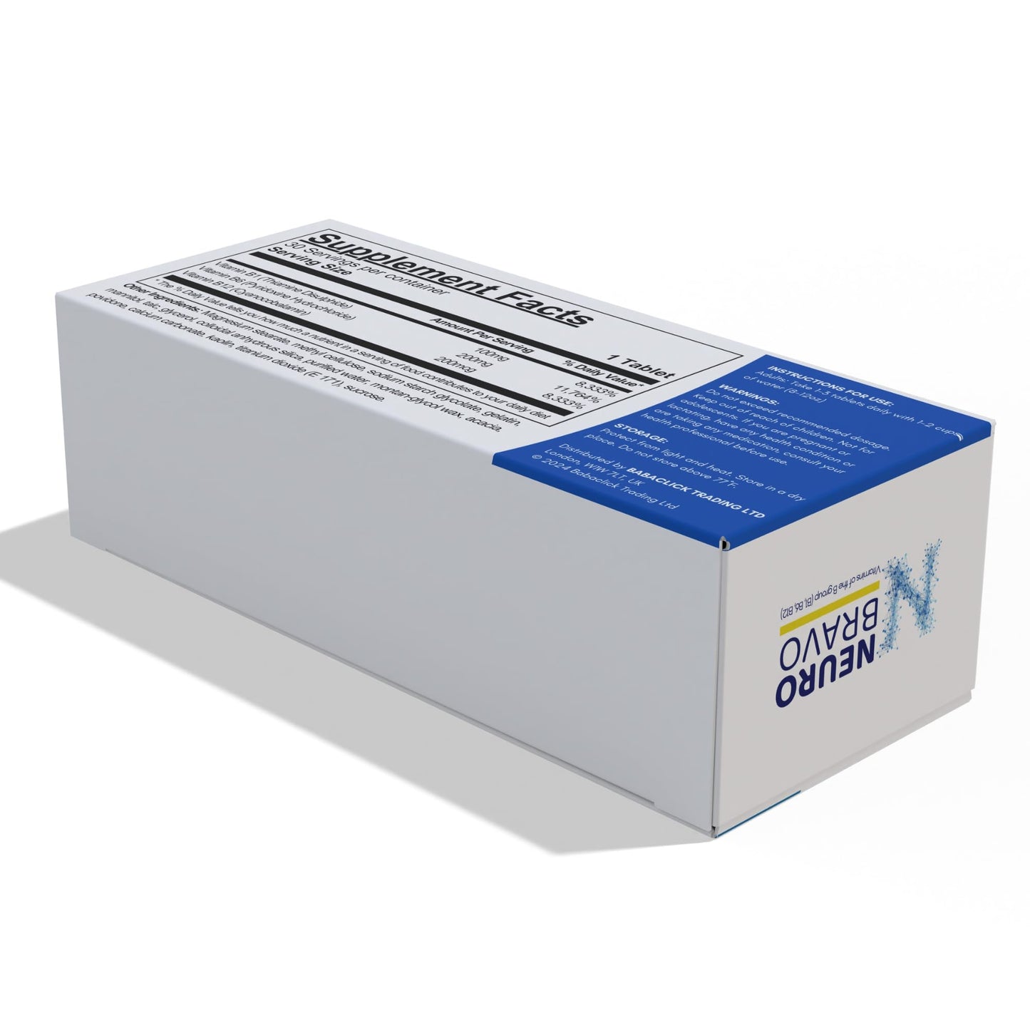 Neurobravo vitaminas B para vitalidad diaria y salud