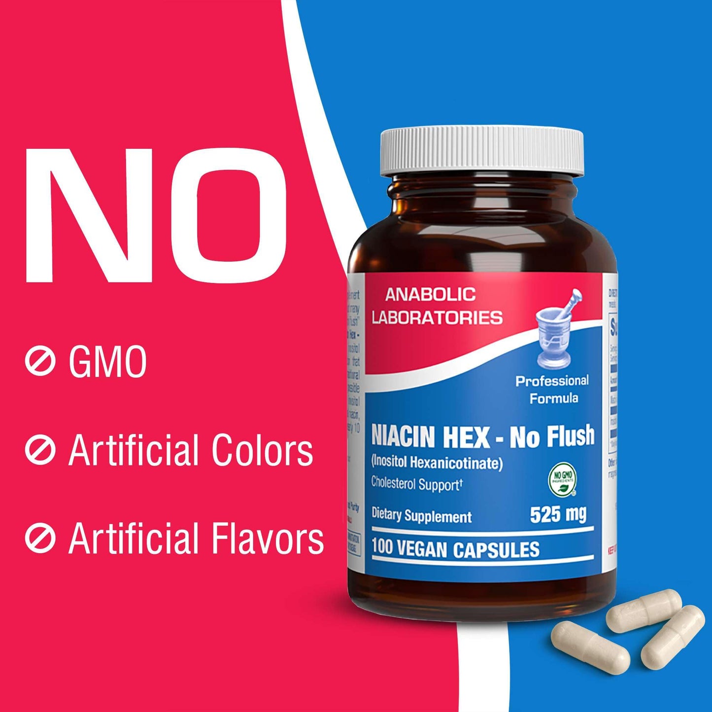 Niacina HEX cápsulas para salud cardiovascular y energía