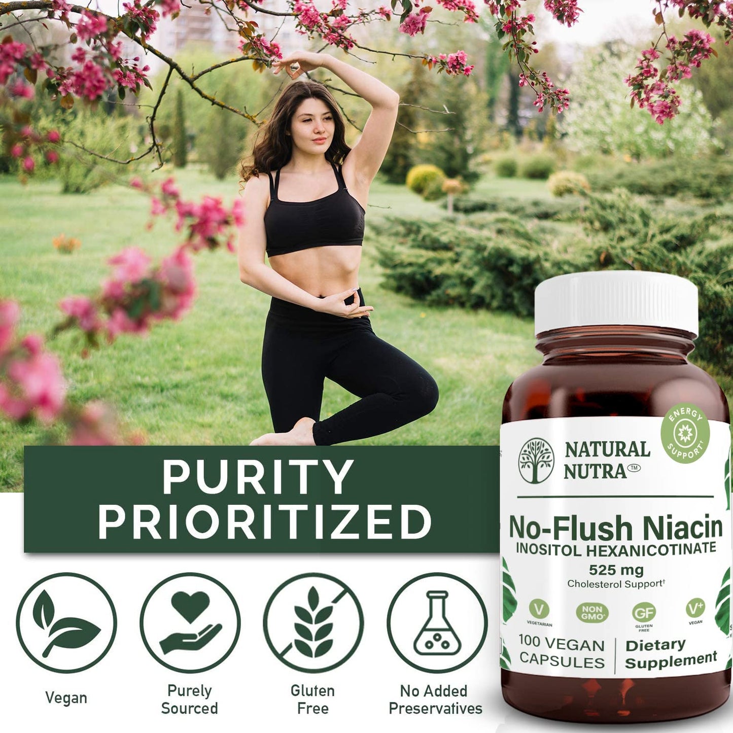 Niacina Natural Nutra vegana y vegetariana para salud