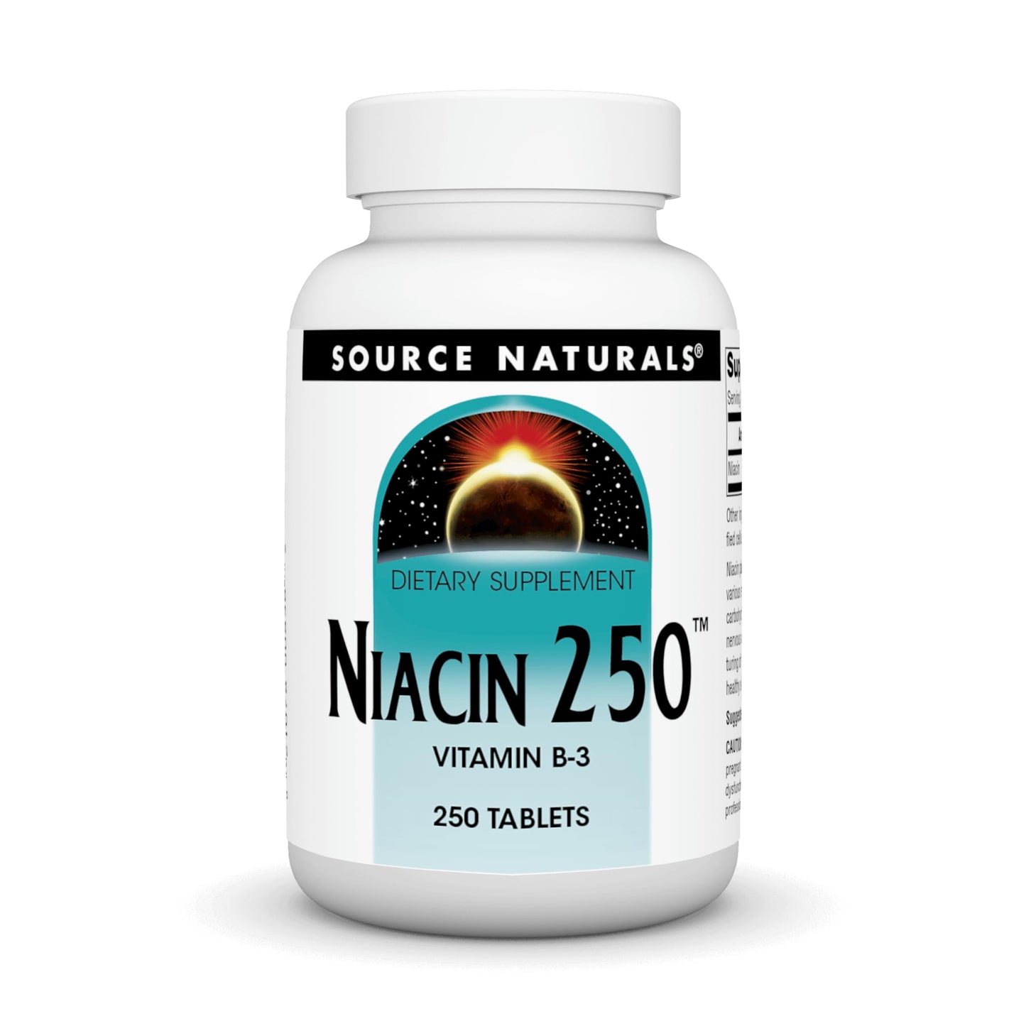 Niacina Source Naturals 250mg caja 250 tabletas