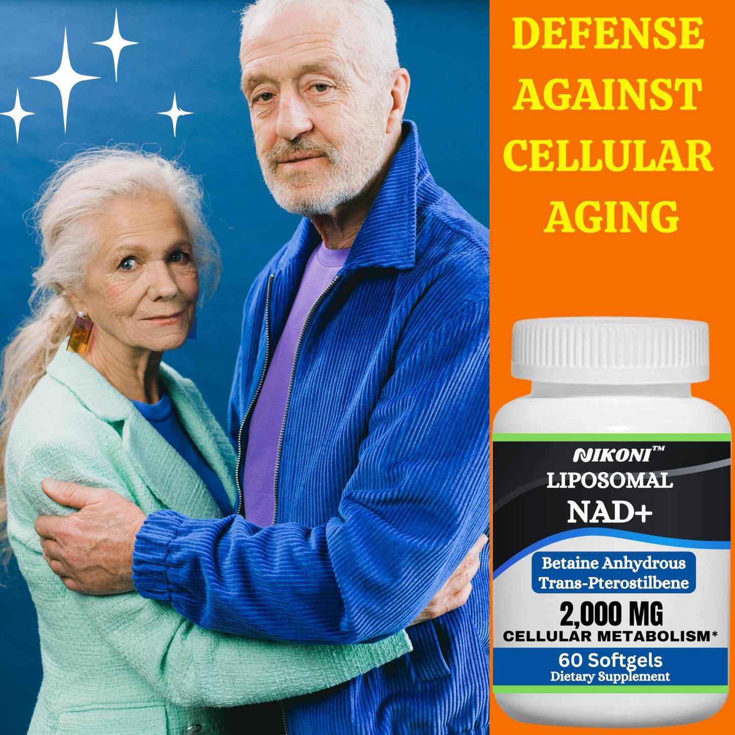 Nikoni caja de suplemento NAD+ liposomal para envejecimiento