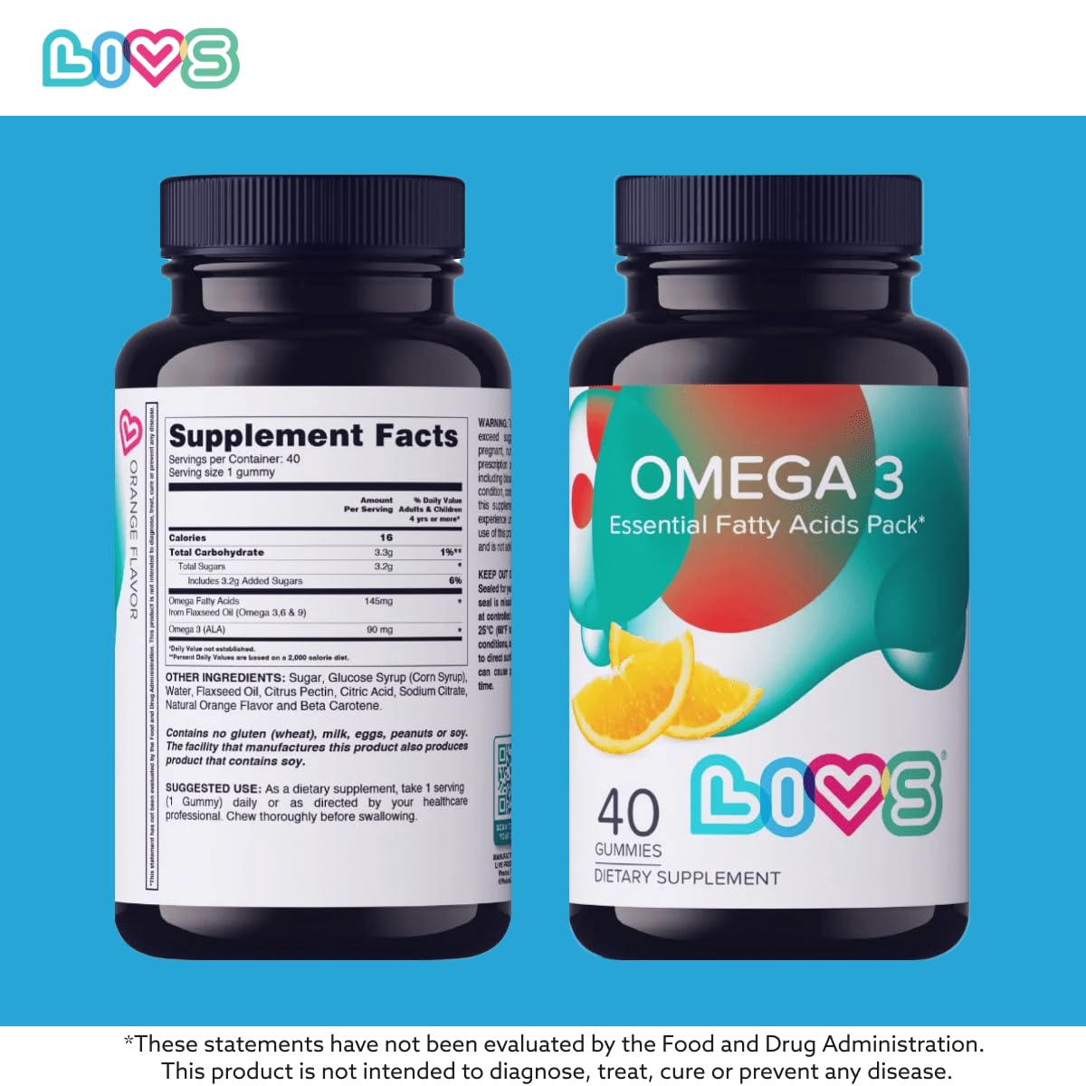 Niña disfrutando gomitas Omega 3 para salud cerebral LIVS