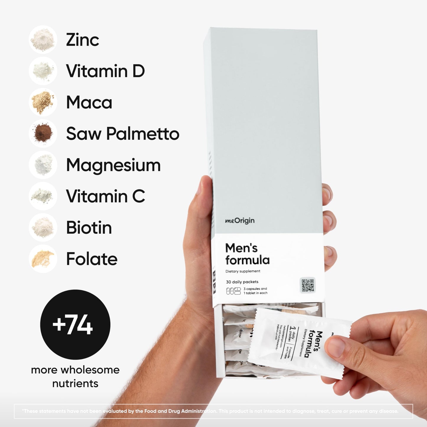 Nota sobre nutrientes adicionales del suplemento meOrigin