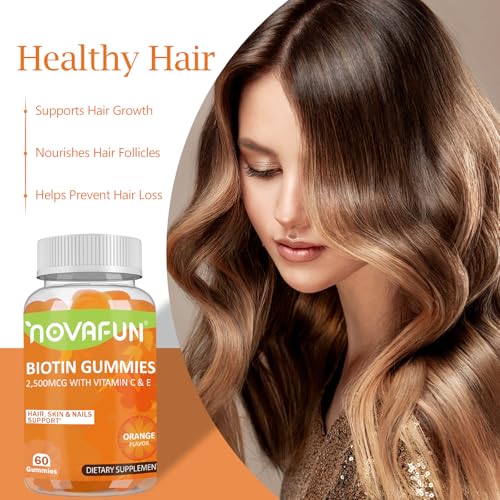 Gomitas biotina Novafun 60 conteo para belleza integral