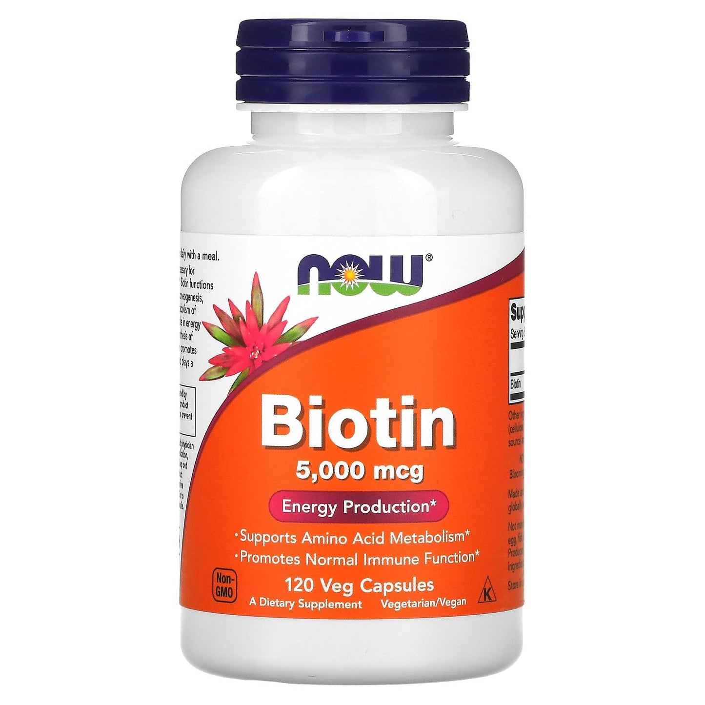 Now Foods Biotina 5 mg cápsulas vegetarianas 120 unidades