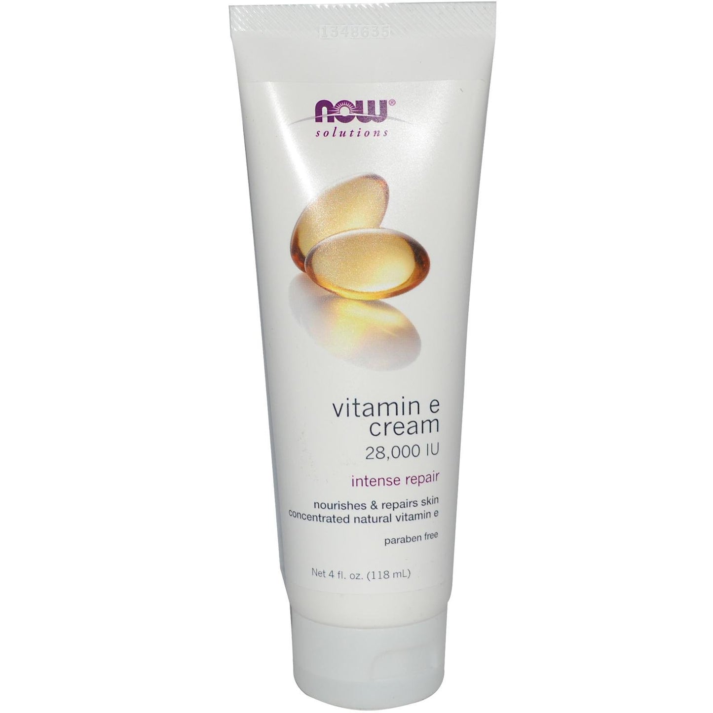 NOW Foods crema vitamina E hidratante para piel seca paquete 8