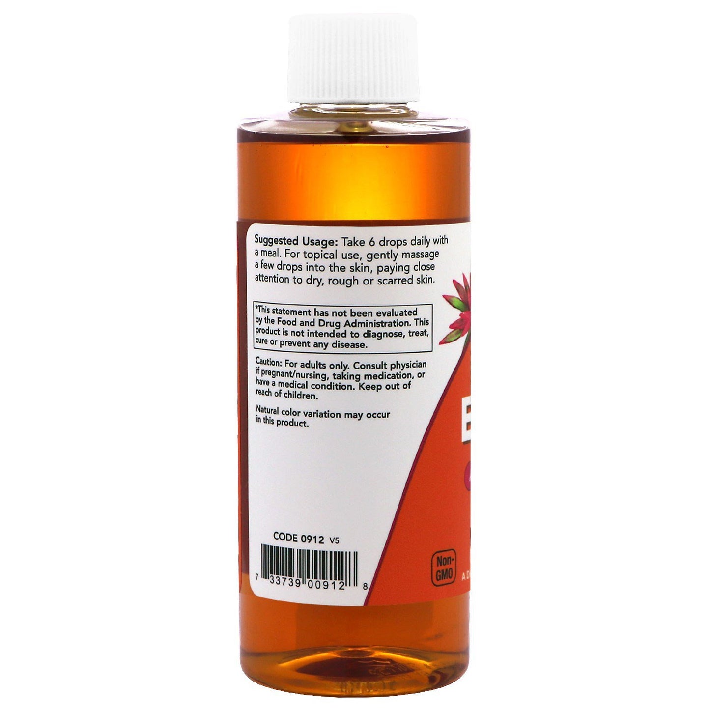 Now Foods vitamina E 90 UI botella vista frontal