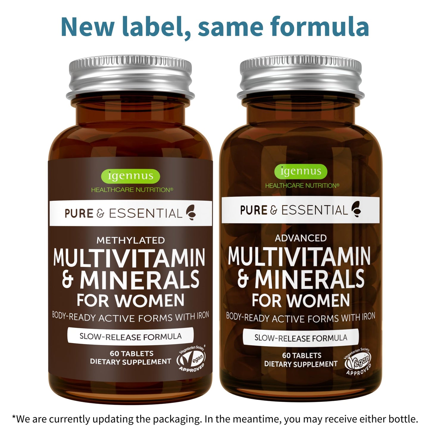 Nueva etiqueta del multivitamínico Igennus