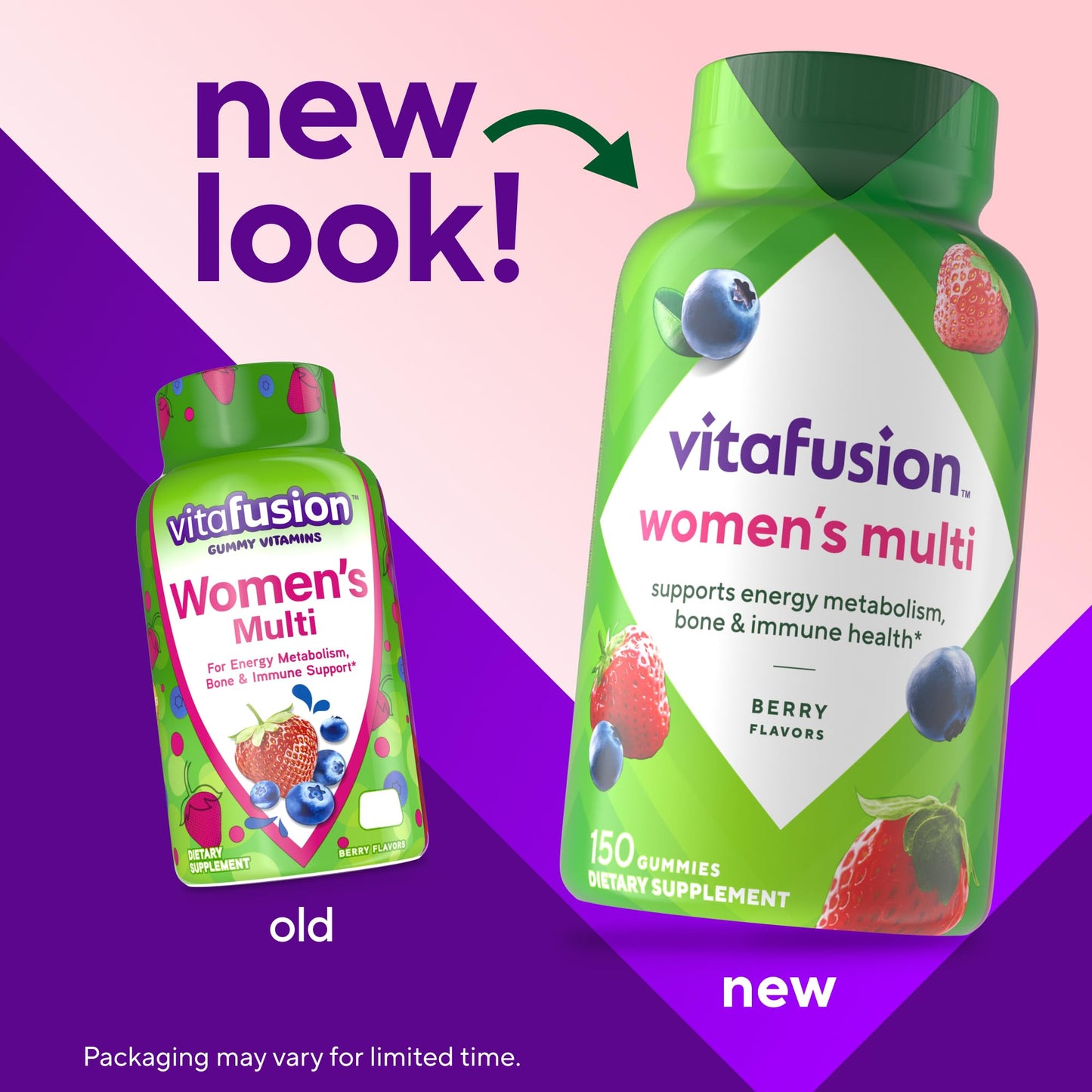 Nuevas gomitas multivitamínicas para mujeres, 150 unidades