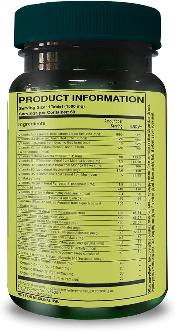 Nutrición pura multivitamínico envase