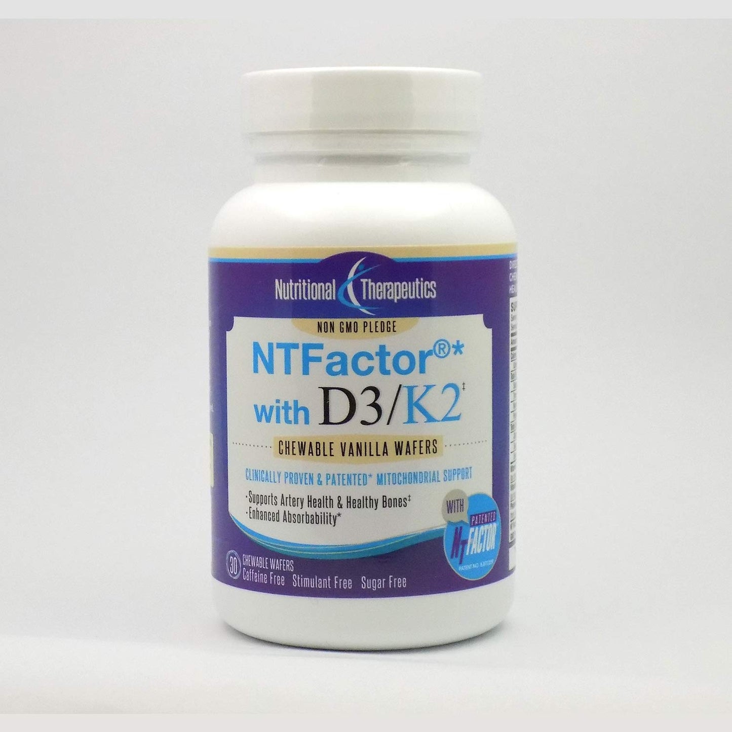 Nutritional Therapeutics suplemento D3 K2 NT Factor 30 wafers vainilla