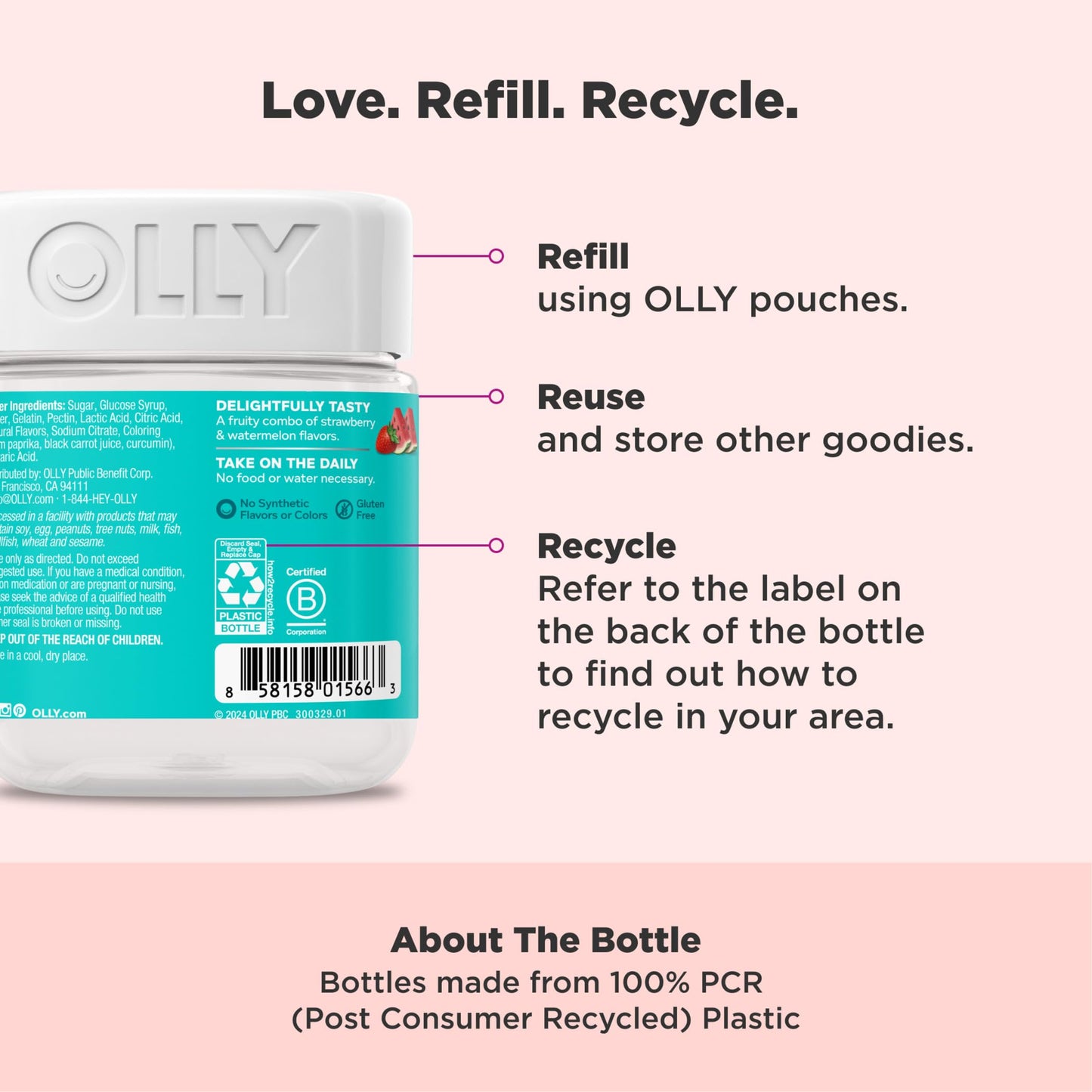Olly vitaminas A, C, E y biotina para piel sana