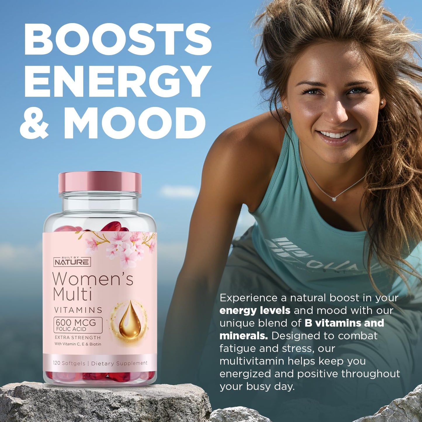 Opciones saludables con vitaminas Built by Nature