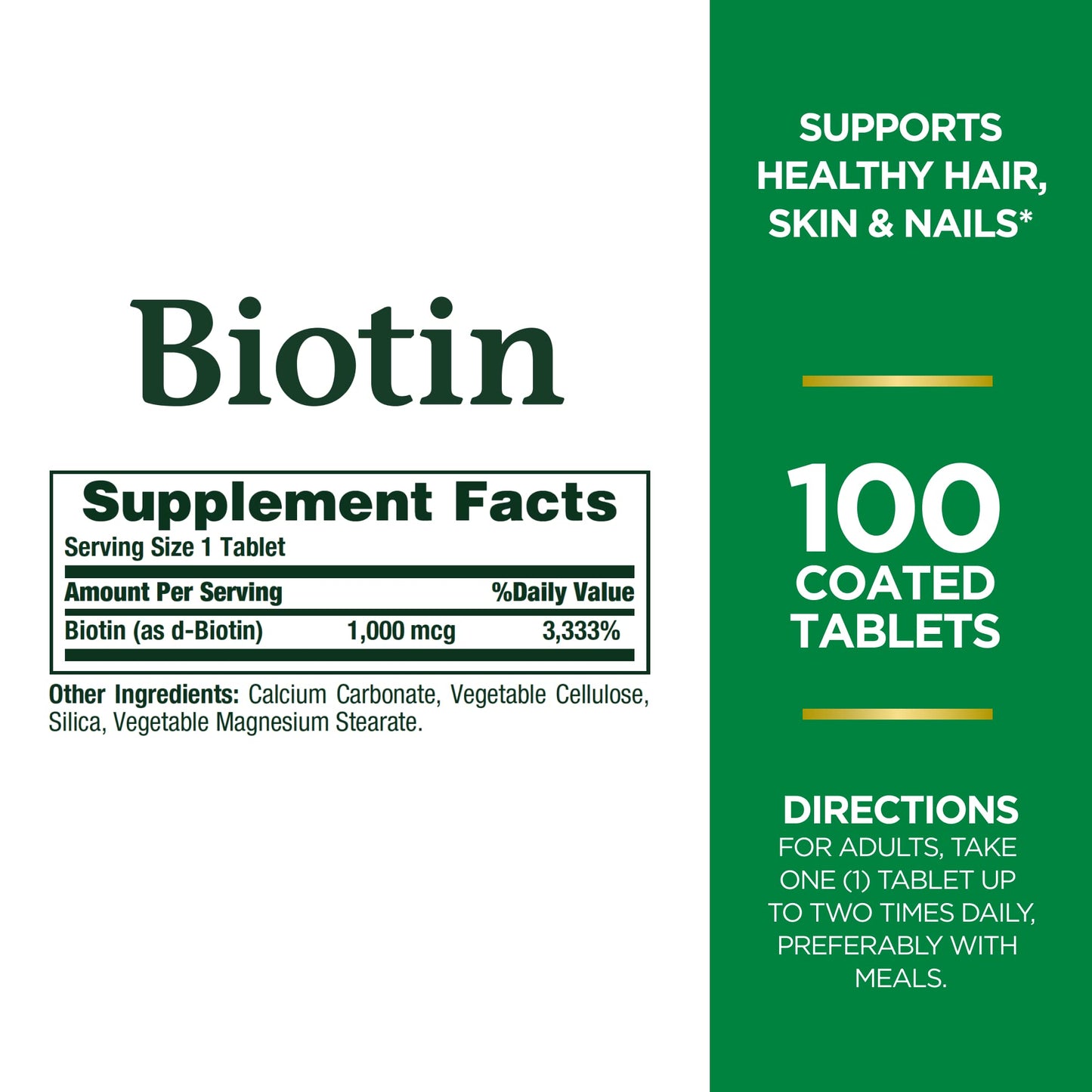 Pack de 3 Nature's Bounty Biotina apoyo metabolismo y belleza
