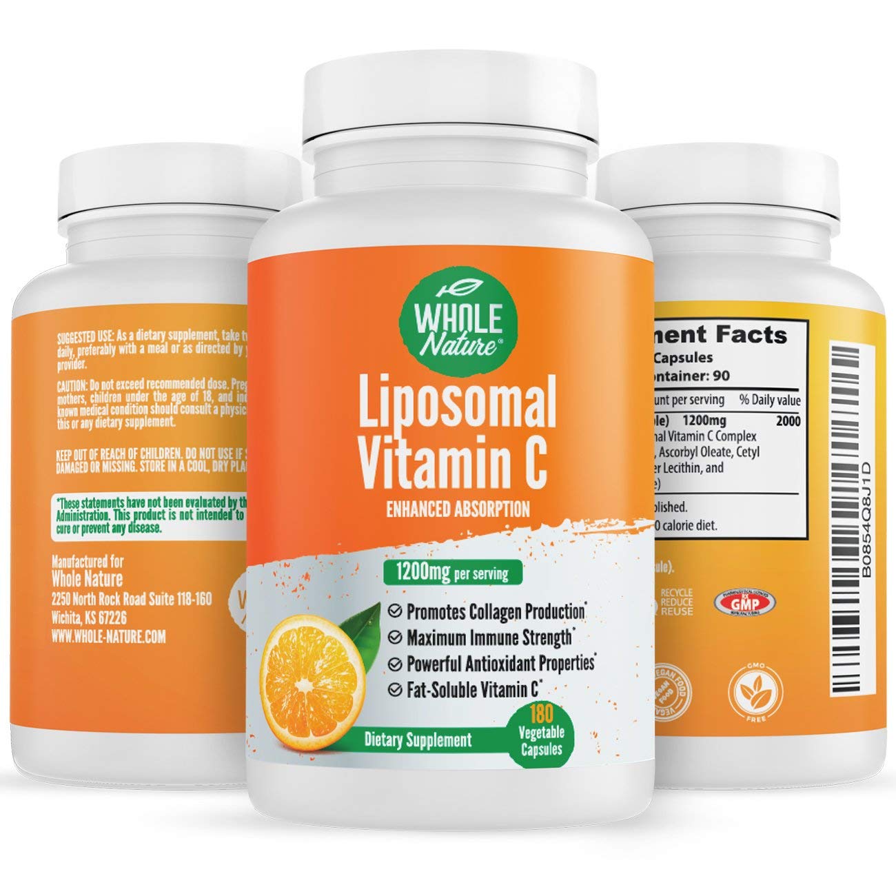 Pack de vitamina C liposomal y multivitaminas para nutrición esencial.