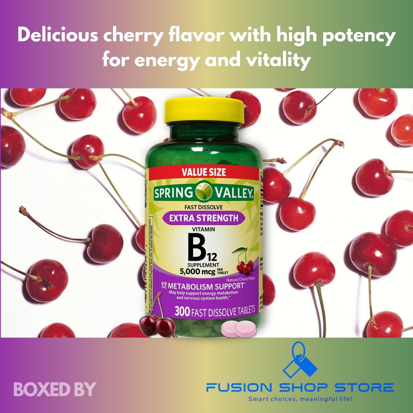 Paquete de 2 Vitaminas B12 Spring Valley
