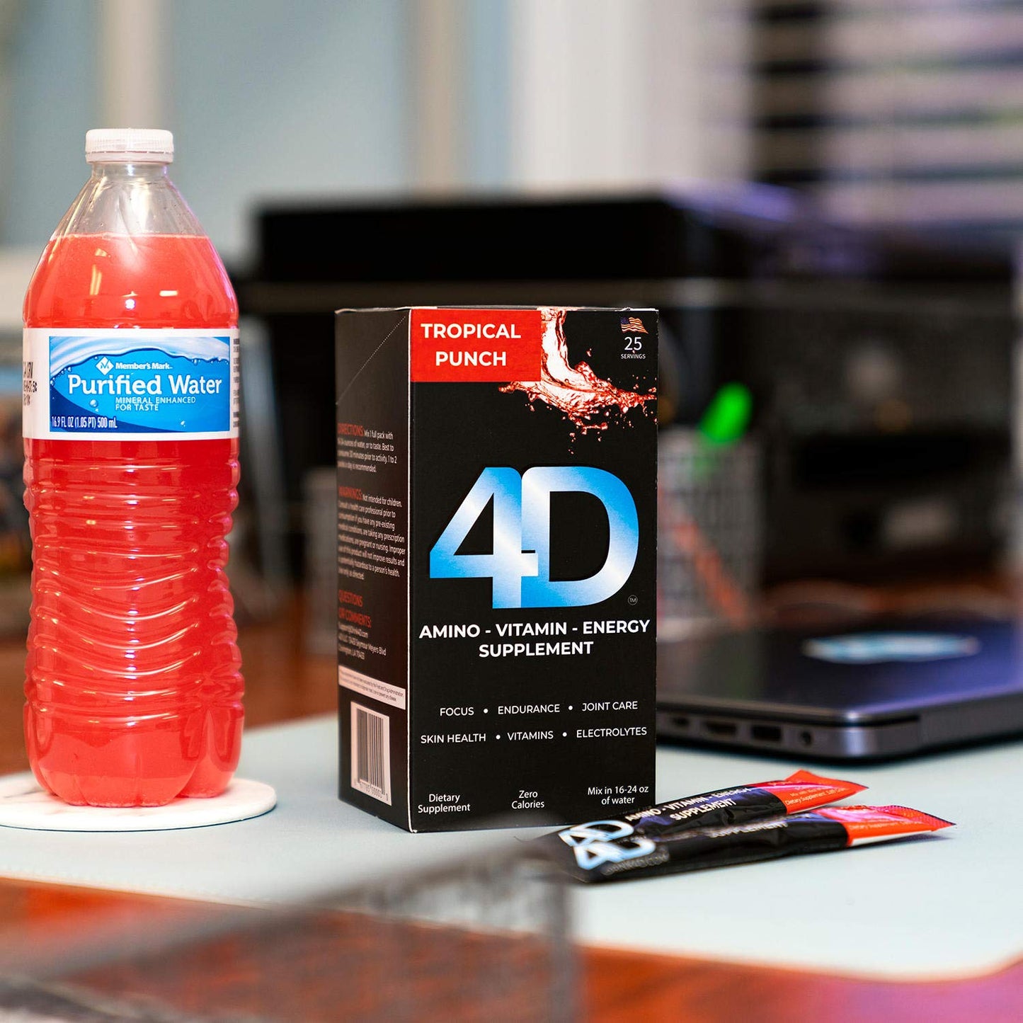 Paquete de 4D suplemento energético