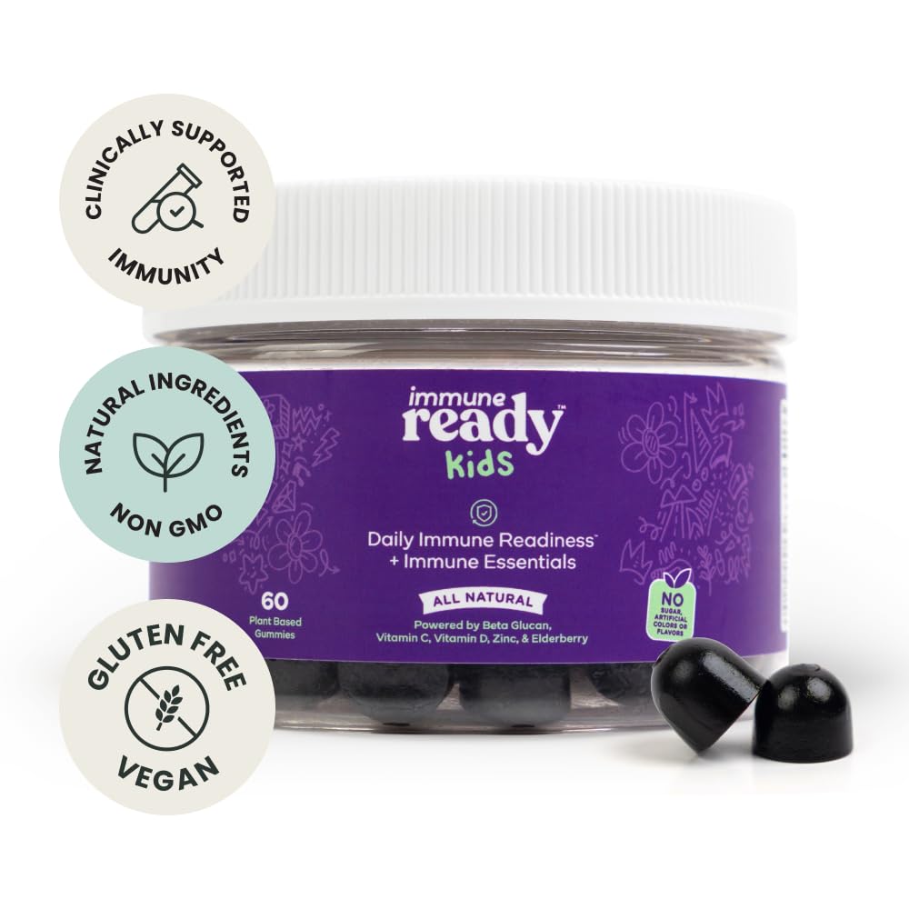 Paquete de 60 gomitas Immune Ready para sistema inmune infantil