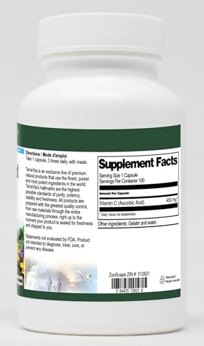 Paquete de ácido ascórbico 450 mg TerraVita