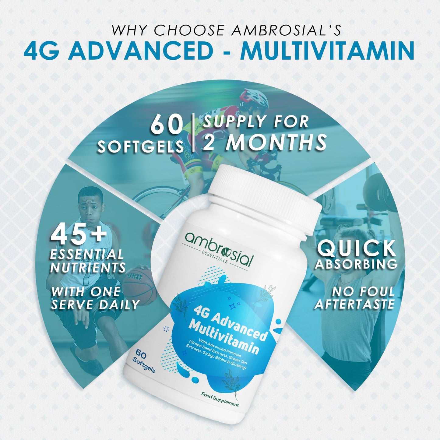 Paquete de AMBROSIAL Tabletas Multivitamínicas
