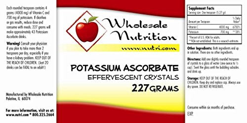 paquete ascorbato potasio vitamina c suplemento antioxidante