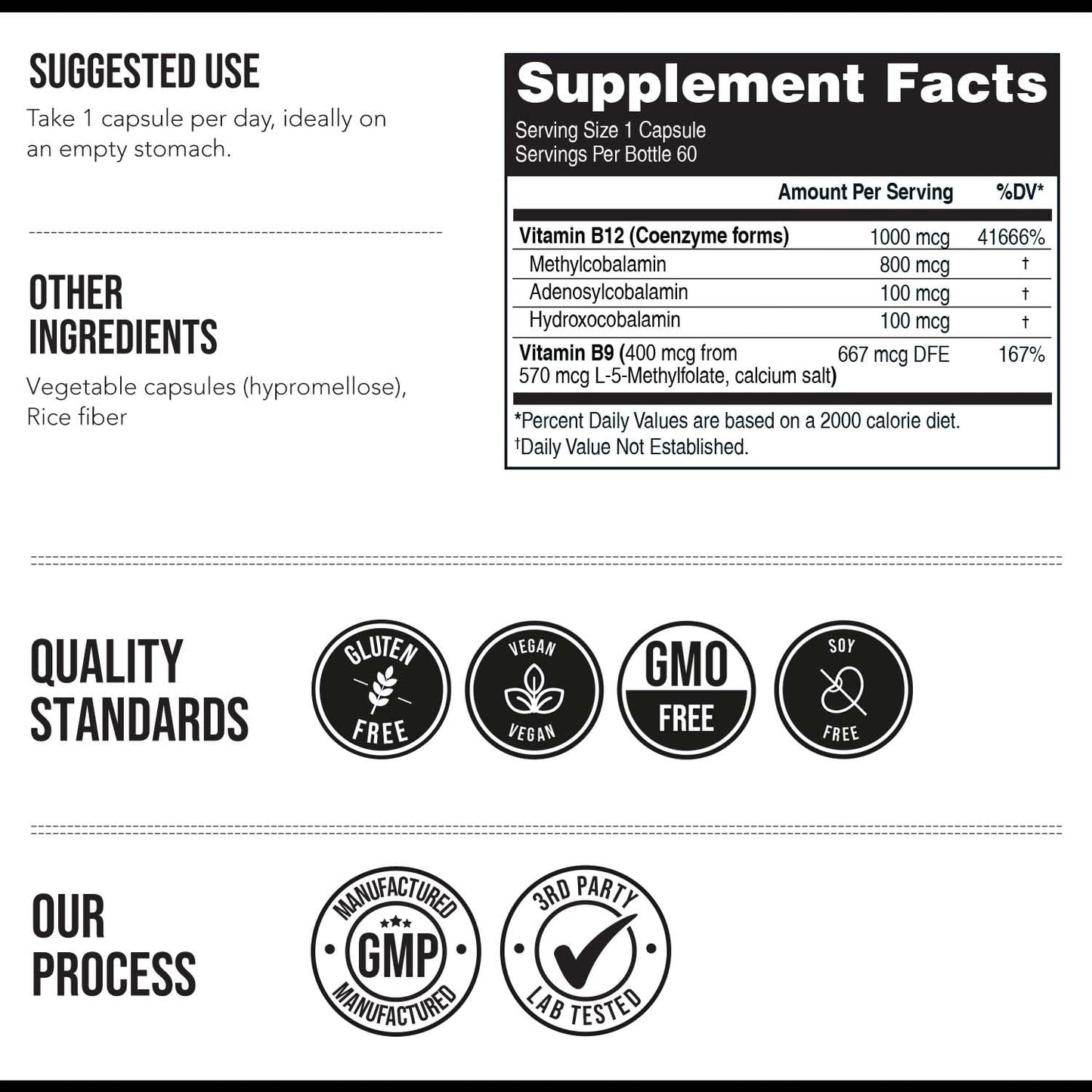 Paquete BioActive Vitamina B12 60 porciones