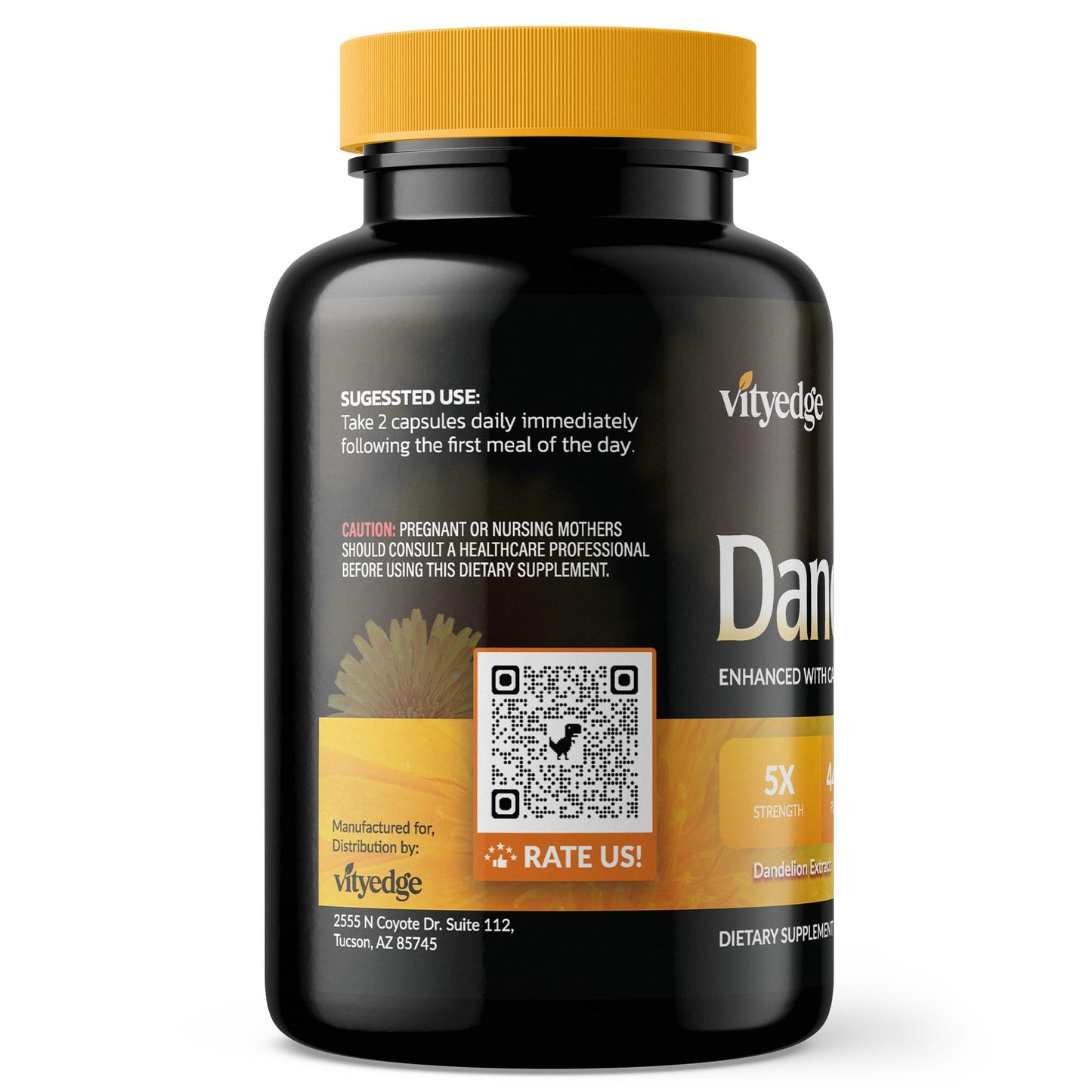 Paquete de cápsulas Vityedge diurético natural 50 unidades