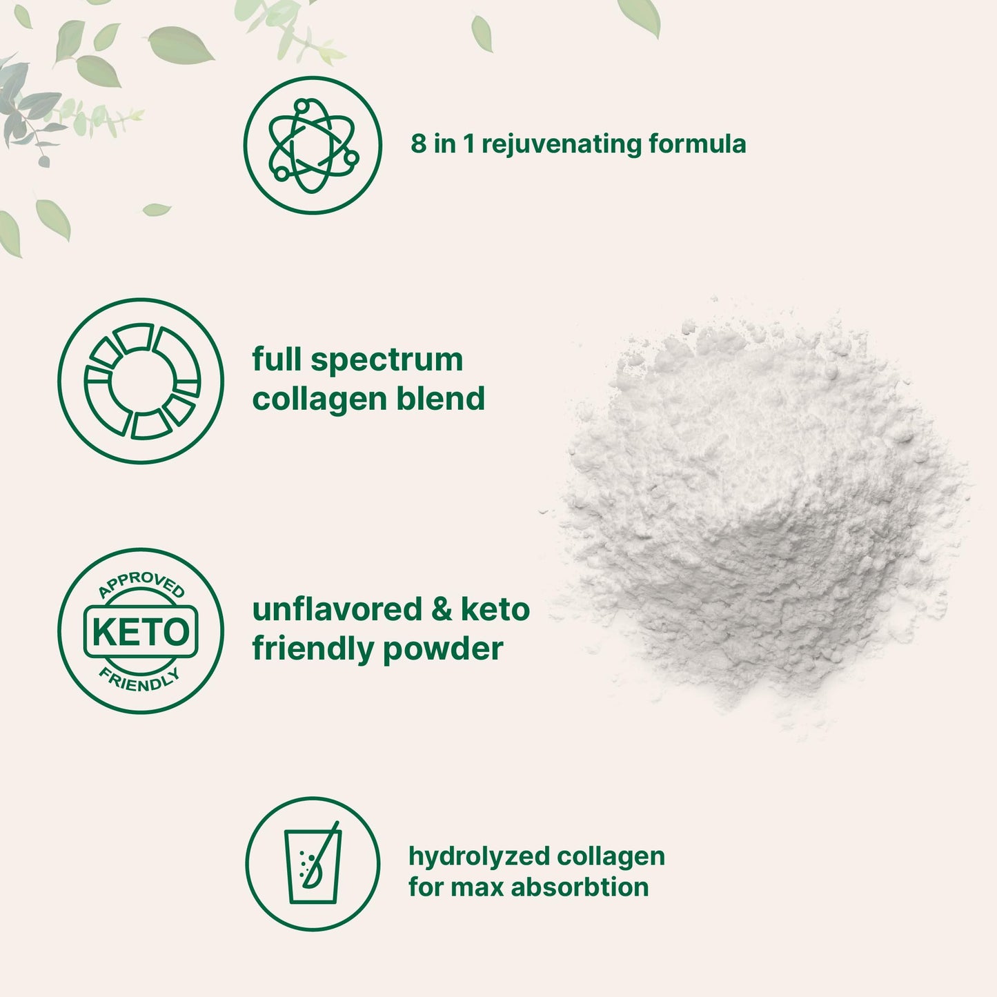 Paquete colágeno y vitaminas Micro Ingredients para cuidado completo