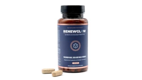 Paquete doble Renewglow con suplemento clínicamente probado para cabello