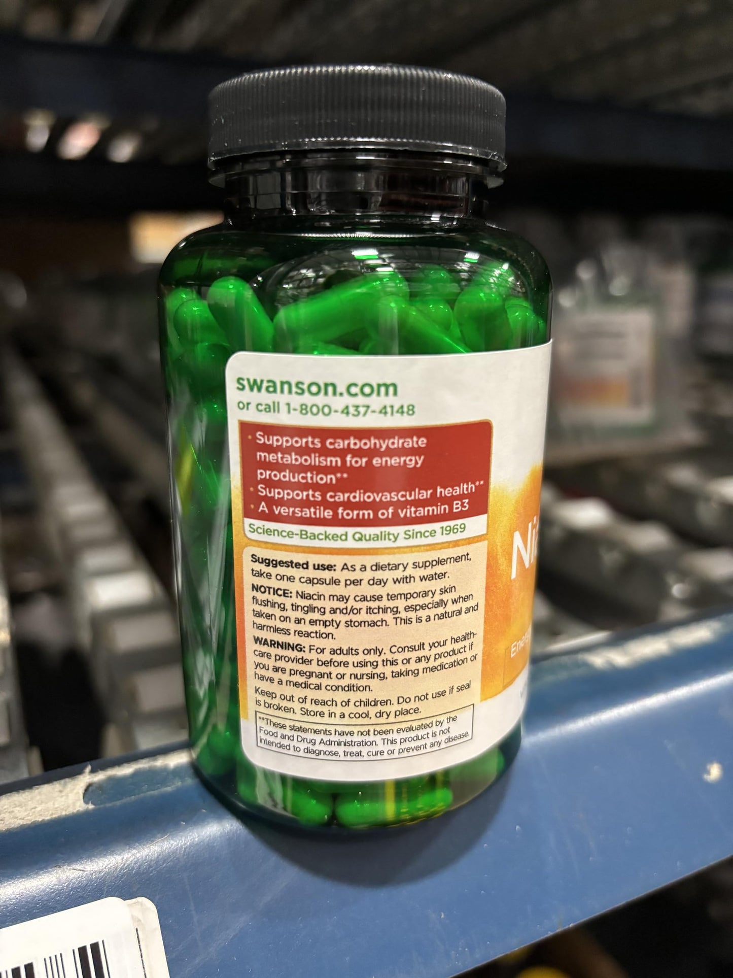 Paquete doble Swanson Niacinamida 250 cápsulas vitamina B3