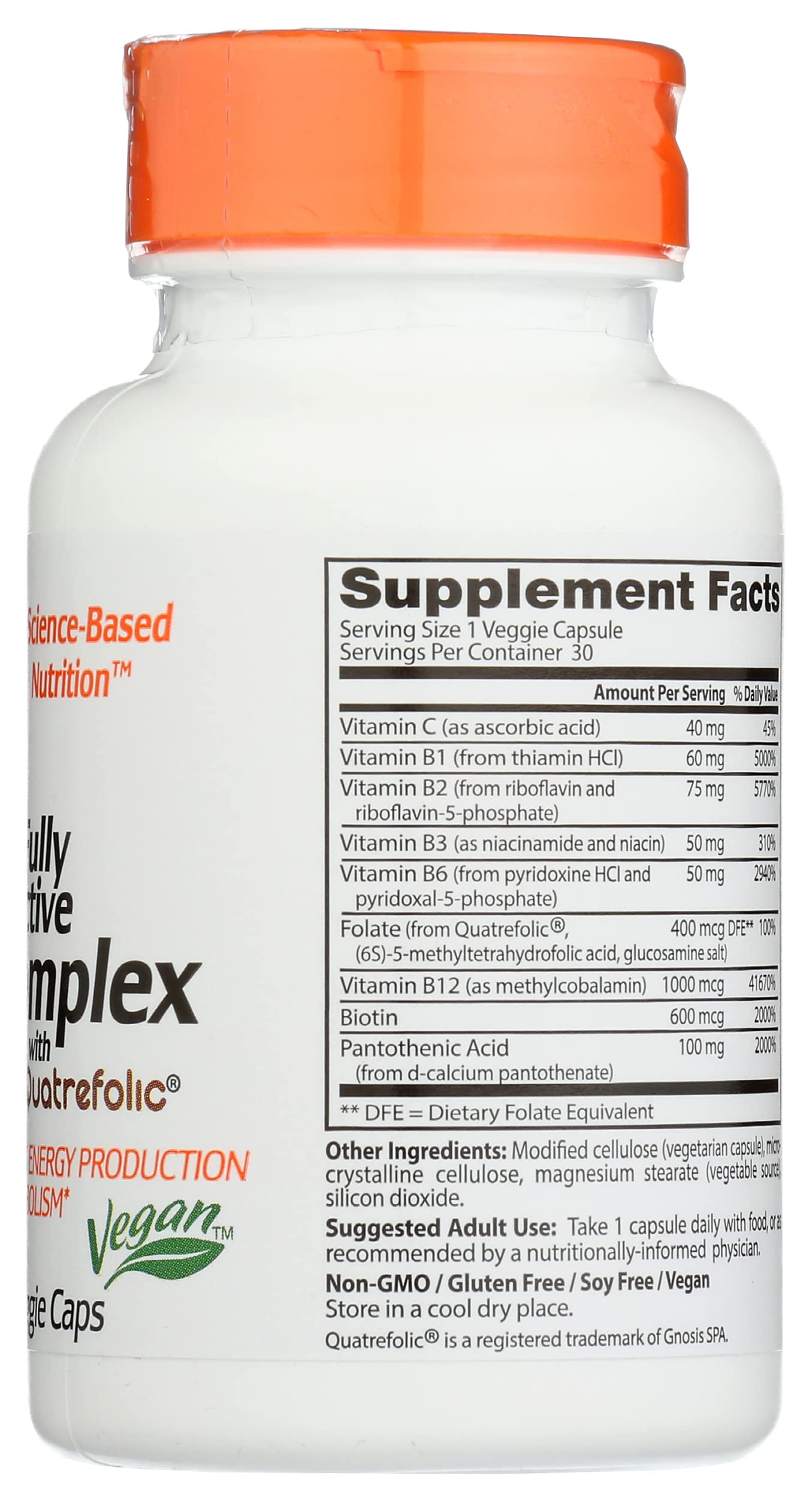 Paquete frontal vitaminas complejo B Doctors Best