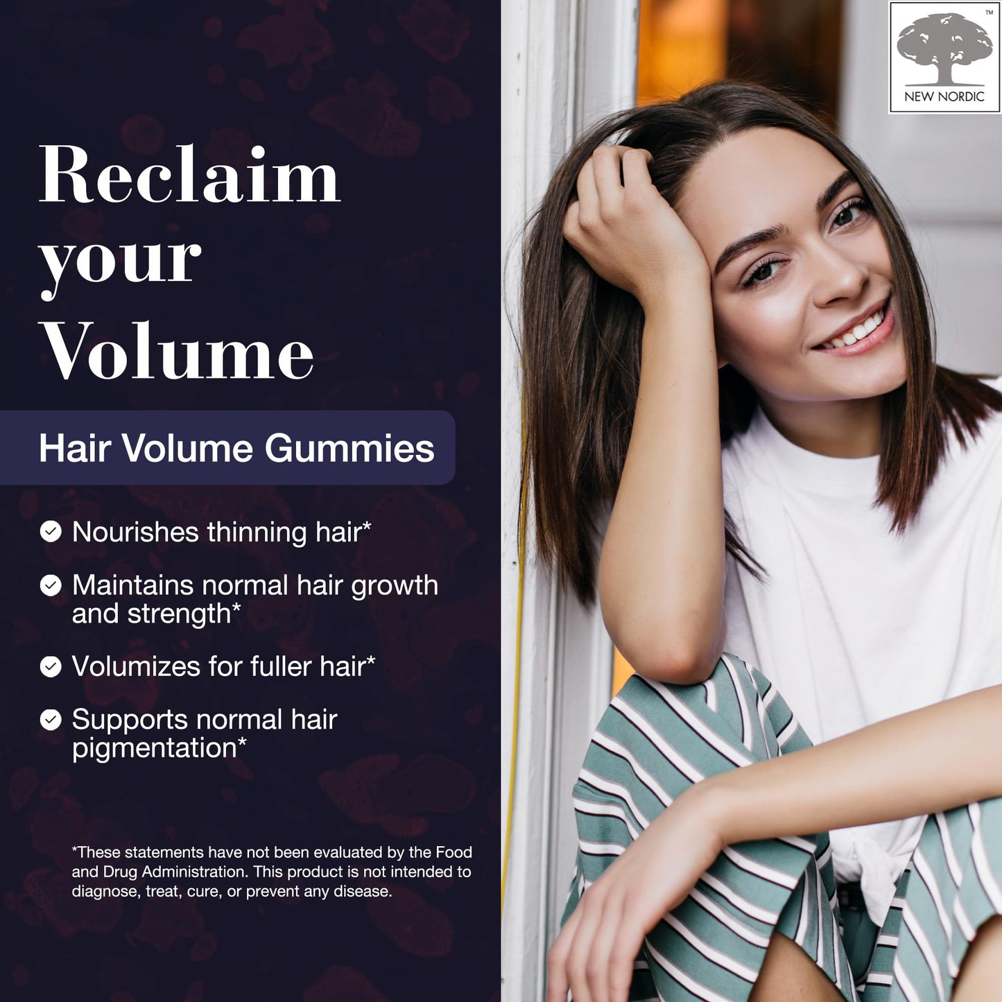 Paquete de gominolas para cabello, piel y uñas NEW NORDIC