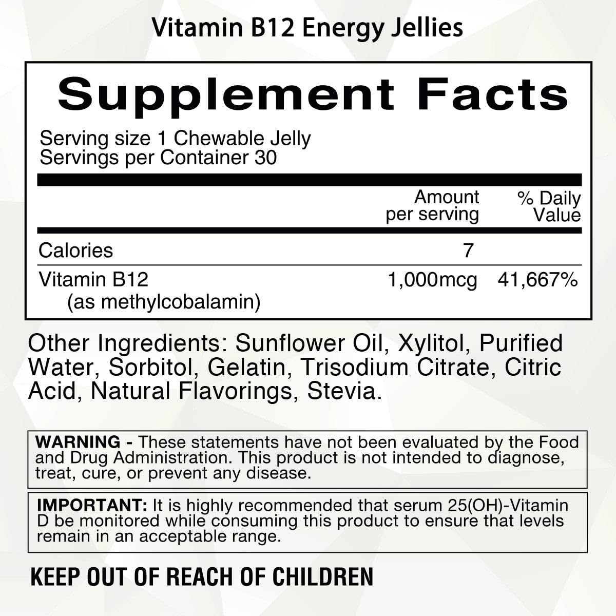 Paquete de gominolas vitaminicas Journey B12 sabor ponche de frutas