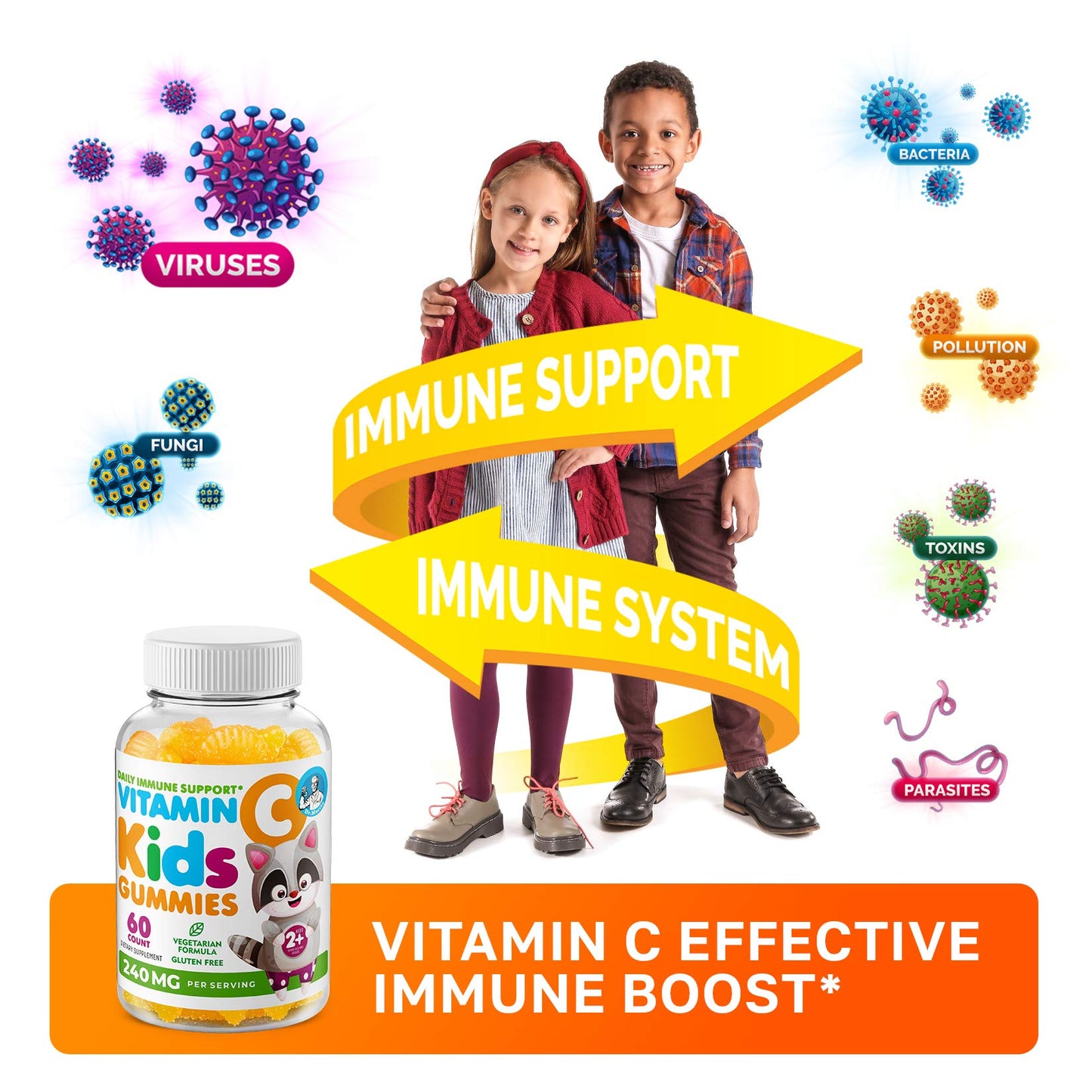 Paquete doble gomitas vitamina D y C DR. MORITZ dos envases