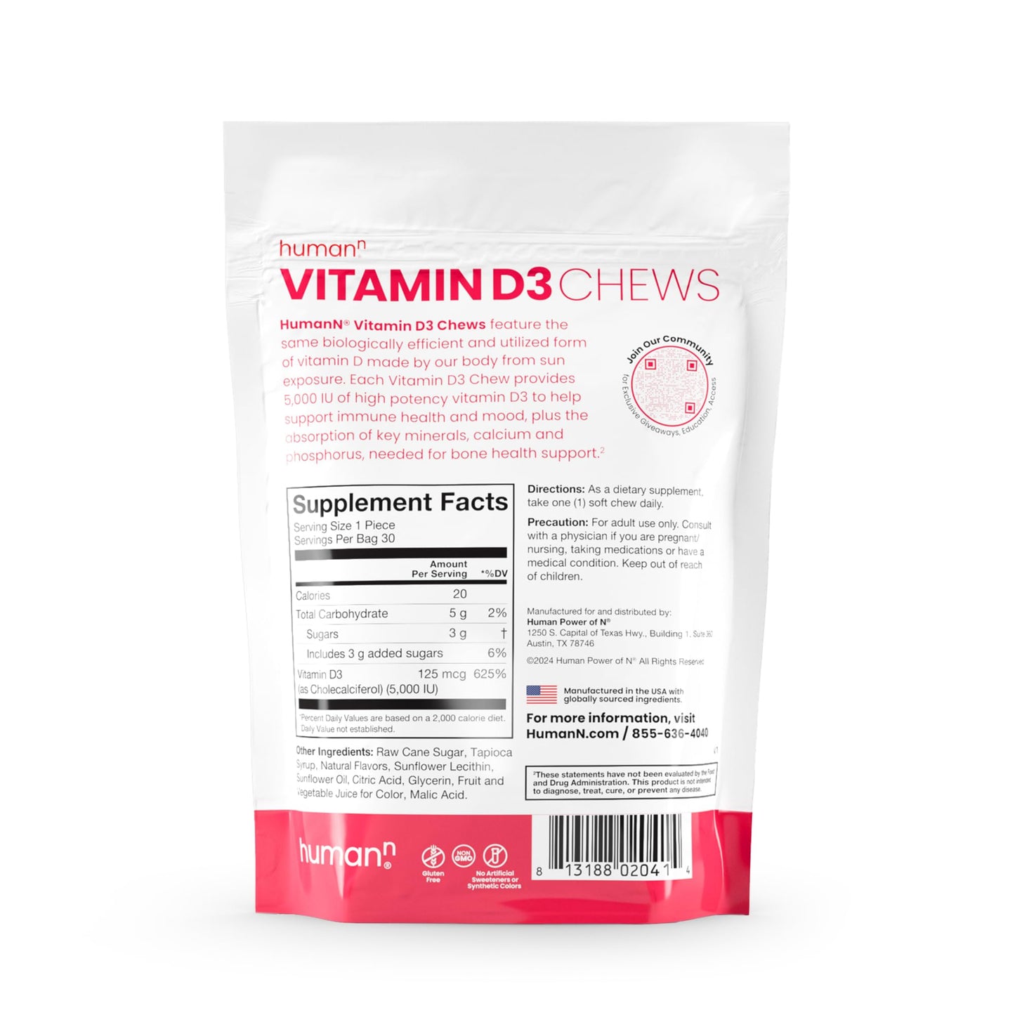 Paquete gomitas vitamina D3 HumanN SuperBeets
